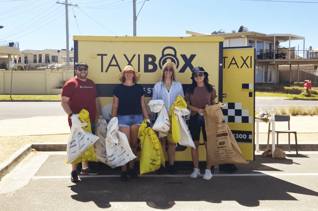 TAXIBOX Team spend paid volunteer leave supporting Clean Up Australia Day and Food for Change